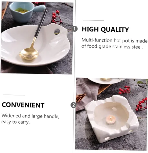 Vista 2 de 1 Unidades de Plancha antiadherente utensilios de cocina antiadherentes Platos de fondue Platos de cerámica Sushi Plato Horno de cerámica Bandeja