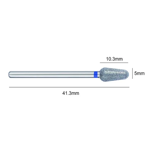 Vista 4 de Diamond Bur - Broca eléctrica rusa de acero inoxidable de 3/32 pulgadas, para podología, quiropodía, pedicura, manicura