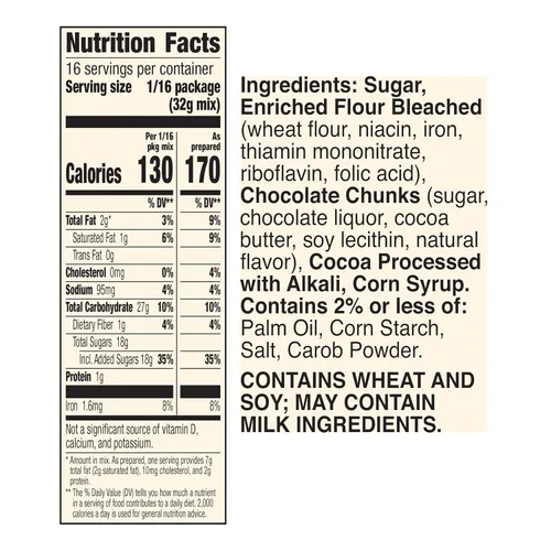 Vista 2 de Mezcla para Brownies Betty Crocker Delights Supreme con Trozos de Chocolate, 18 oz.