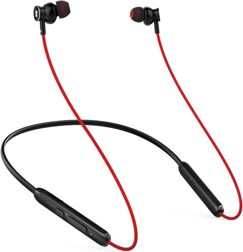 Vista 6 de Auriculares Bluetooth Rythflo, auriculares inalámbricos Bluetooth V5.2 con micrófono intra-auriculares banda magnética para el cuello 30 horas