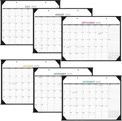 Vista 4 de Calendario de escritorio 2026, calendario de escritorio grande, enero de 2026 a diciembre de 2026, 22 x 17 pulgadas, suministros de oficina