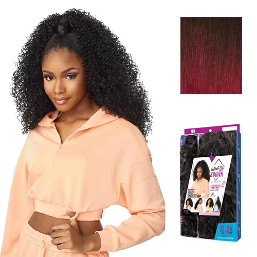 Vista 16 de Sensationnel Instant Updown Halfwig Pony-Iud 3, 1 JETBLACK
