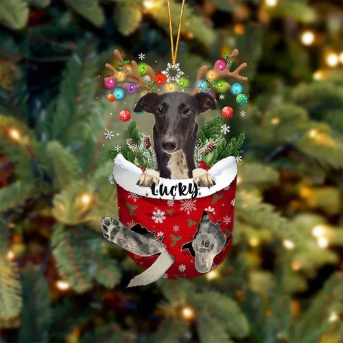 Vista 17 de Adorno de Navidad personalizado para perro Airedale Terrier en bolsillo de nieve, adorno para árbol de Navidad, idea de regalo para amantes