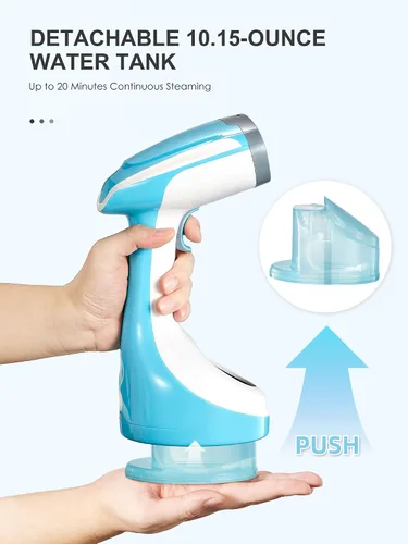 Vista 2 de Reemix Vaporizador para Ropa, Diseño Plegable de Mano, Removedor de Arrugas para Ropa, Vapor Penetrante Fuerte de 20g/min, Calentamiento Rápido