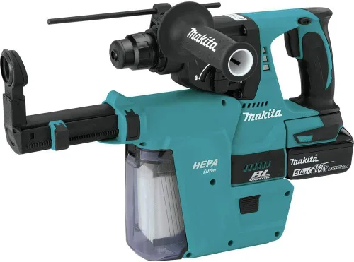 Vista 2 de Makita XRH01Z LXT martillo rotativo sin cepillo, inalámbrico, 18 voltios, acepta brocas SDS-PLUS