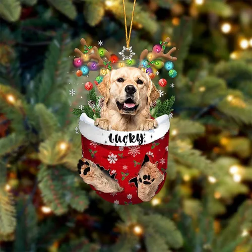 Vista 143 de Adorno de Navidad personalizado para perro Airedale Terrier en bolsillo de nieve, adorno para árbol de Navidad, idea de regalo para amantes