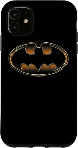 Vista 8 de Batman Funda protectora en relieve negra y dorada para iPhone 17