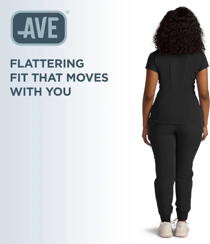 Vista 5 de ave.. First Women's Scrub Pants Negro