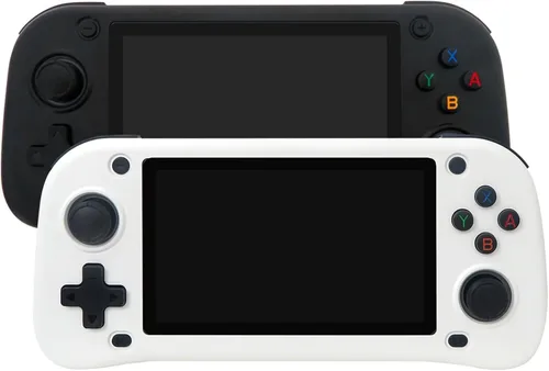 Vista 6 de Nueva consola de juegos portátil retro G28, tarjeta TF 64G integrada, consola de juegos clásica integrada de 15000 juegos, 4.3 pulgadas HD, 2100 mAh