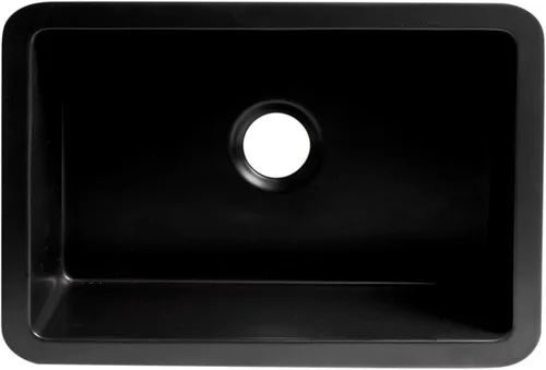 Vista 10 de ALFI brand ABF2718UD-BM - Fregadero de cocina, negro mate