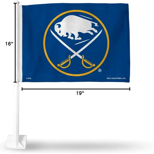Vista 9 de Rico Industries Bandera de coche alternativa de doble cara de la NHL