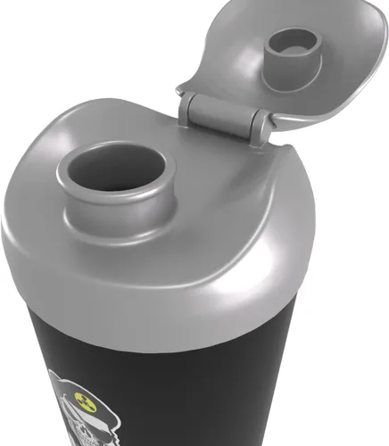 Vista 5 de Mortero Shaker Cup Botella agitadora con temática militar Taza de proteína a prueba de fugas con compartimento de almacenamiento Mezcla