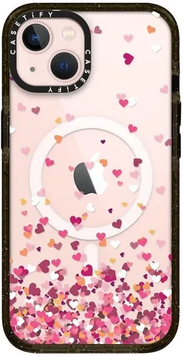 Vista 361 de CASETiFY Funda Impact para iPhone 13 [Protección contra caídas de grado militar 4X de 8.2 pies/Compatible con Magsafe] - #1 Mom - Transparente