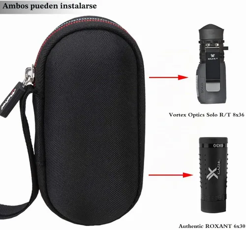 Vista 2 de Mchoi Funda de viaje rígida de EVA para Vortex Optics Solo Monocular 8 x 36 y 10 x 25 / ROXANT Grip Scope View Monocular (solo base)