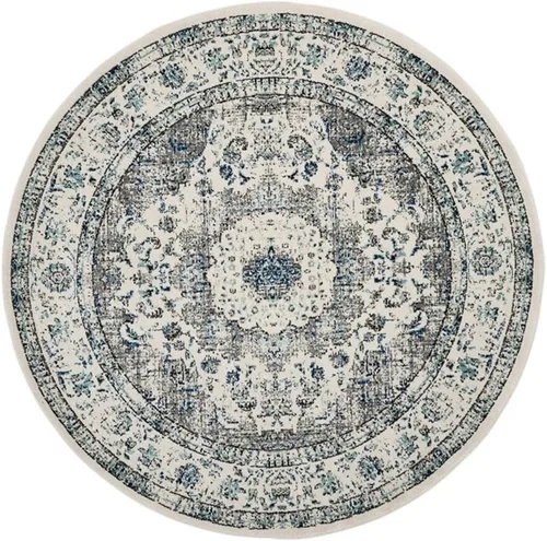Vista 20 de SAFAVIEH Evoke Collection EVK220B Medallón oriental shabby chic de 2'2" x 4', color gris/dorado, no desprende pelusa, alfombra de acento para sala