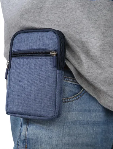 Vista 8 de ZORSOME Molle - Riñonera deportiva para Samsung Galaxy S25 S24 S23 S22 S21 S20 Ultra/Note 20 5G / Note20 Ultra S23 Plus y más, bolsa vertical
