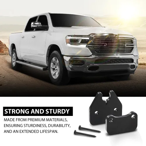 Vista 3 de G-PLUS Clips para visera solar, compatibles con camionetas Dodge Ram 1500 2019, 2020, 2021, 2022, 2023, 2023, 2019, 2020, 2023, 2 clips de visera