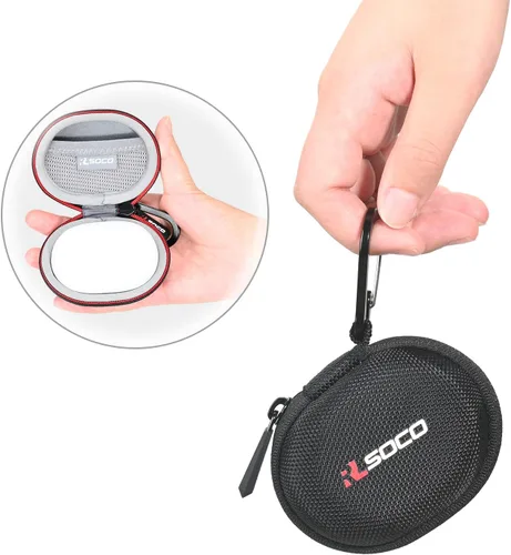 Vista 3 de RLSOCO Funda de transporte para auriculares inalámbricos Huawei FreeBuds Pro 5/Pro 4/Pro 3/Pro 2+/Pro 2/Pro - Negro (solo funda)