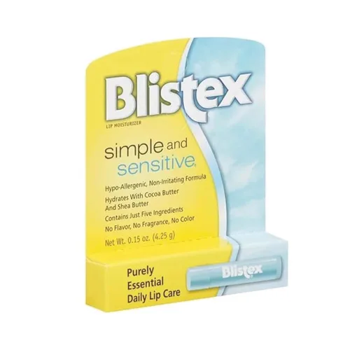Vista 4 de Blistex Simple y Sensible Hidratante Labial 0,15 oz (Paquete de 1)