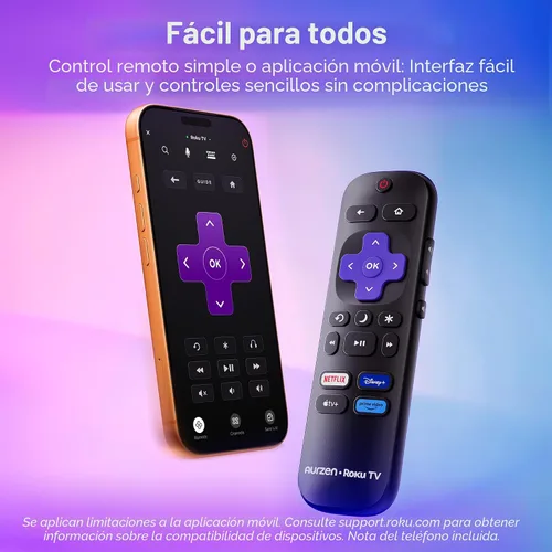 Vista 9 de Aurzen Roku TV D1R air Proyector portátil inteligente para exteriores