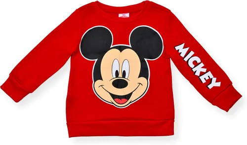 Vista 3 de Disney Mickey Mouse - Conjunto de sudadera y pantalón deportivo para niños pequeños y niños pequeños, azul o rojonegro o naranjaazul marino