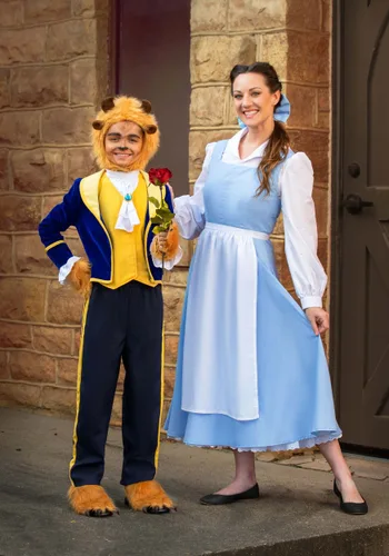 Vista 2 de Disfraz de Vestido Azul de Bella para Mujer de La Bella y la Bestia de Disney Multicolor