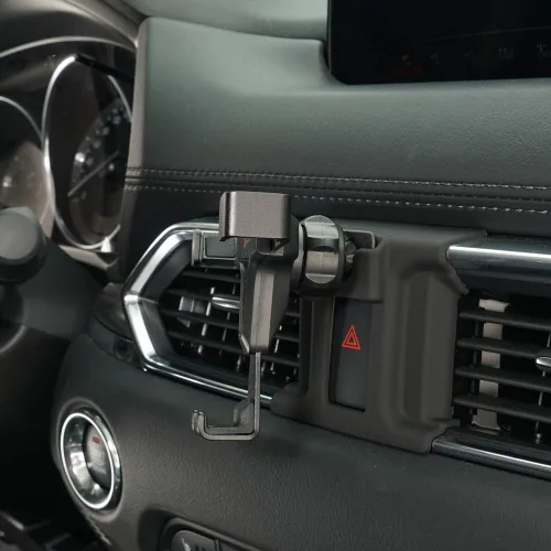 Vista 3 de Beerte Soporte para teléfono compatible con Mazda CX-5 2017 2018 2019 2020 2021, ventilación de aire ajustable, soporte de teléfono celular