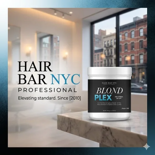 Vista 2 de Blond Plex Extreme Lifting 10X Levels - Polvo Aclarante Libre de Polvo Negro/Carbón con Acabado Frío y Brillante - Hecho en Italia 500g / 17.63oz