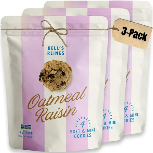 Vista 14 de Bell's Reines Galletas de mantequilla, lote pequeño gourmet suave, aperitivos saludables, paquetes de 4 galletas frescas de panadería, paquete de 3