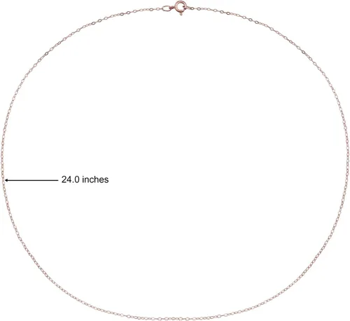Vista 35 de Hoops & Loops Collar de plata de ley 925 de 0.035 in de fino y delicado collar de cadena de cable para mujeres, adolescentes, niñas, hombres, 16