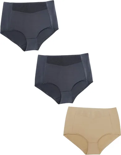Vista 2 de BE SHAPY 7345 x3 Pack Fajas Colombianas Reductoras y Moldeadoras Women Tummy Control Panties Shapewear Underwear for Women