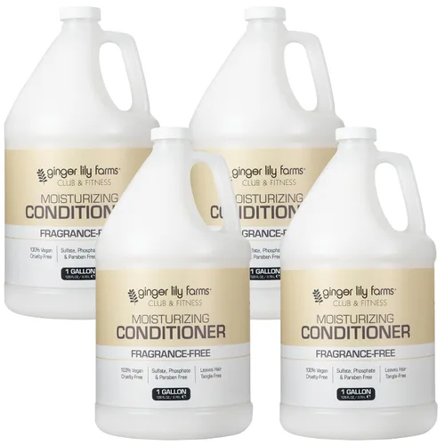 Vista 8 de Ginger Lily Farms Club & Fitness - Acondicionador hidratante para cabello seco, 100% vegano y libre de crueldad, aroma a aloe vera, repuesto de 1