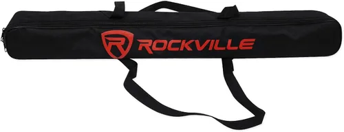 Vista 6 de Rockville Wired Pro Mic Kit 1 - Micrófono de metal de gama alta+soporte para micrófono+bolsa de transporte+cable, negro M-56 Neodymium Dynamic