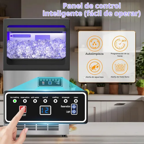 Vista 4 de Máquina de hielo masticable suave de la pelotilla del fabricante 80LB/24H