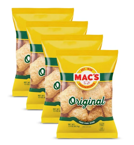 Vista 13 de Mac's Pieles de cerdo al rojo vivo, 5 onzas (paquete de 8)