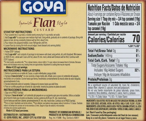 Vista 2 de Goya Foods Flan Custard con caramelo, 2.75 onzas (paquete de 36)