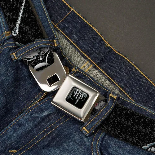 Vista 2 de Buckle-Down Seatbelt Belt - Harry Potter GOOD VS. EVIL BlackWhite - 1.0" Wide - 20-36 Inches in Length