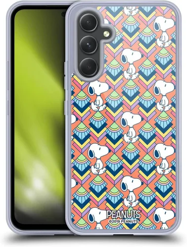 Vista 93 de Head Case Designs Snoopy Deco Dreams - Funda de gel con licencia oficial de Peanuts Blue Pattern [protección de grado militar] compatible con Google
