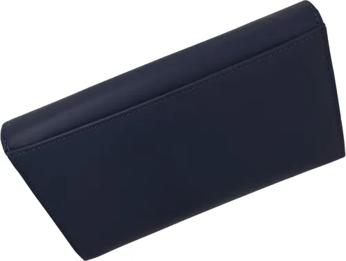 Vista 7 de Cartera de cuero real con bloqueo RFID para mujer, cartera de chequera para mujer