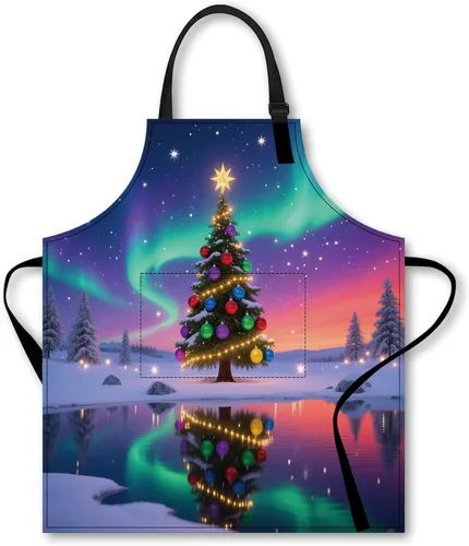 Vista 16 de Nuxovilar Bonito delantal de cocina, 26.77 x 30.7 pulgadas, ideal para cocinar diariamente, hornear, preparación de jardín