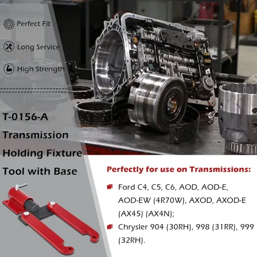 Vista 2 de T-0156-A Herramienta de fijación de transmisión/motor pequeño resistente con base para Ford/Chrysler