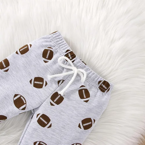 Vista 7 de Conjunto de pantalón con cordón y cordón para bebés y niñas, para otoño y otoño