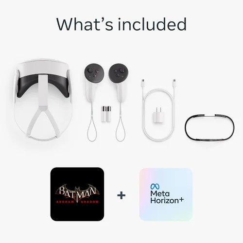 Vista 8 de Meta Quest 3S 128GB — Get Batman: Arkham Shadow and a 3-Month Trial of Meta Horizon+ Included — All-in-One Headset