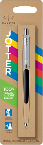 Vista 8 de Parker Jotter Originals - Bolígrafo clásico con acabado negro, punta media, tinta azul, 1 unidad