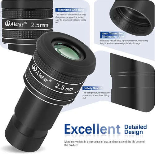 Vista 4 de alstar 1.25" 2,5 mm 58-degree Planetario – Ocular para telescopio