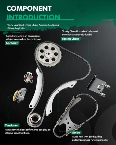 Vista 3 de SCITOO Kit de cadena de distribución del motor reemplaza para Chevy Colorado para GMC Canyon para Hummer H3T para Isuzu i-290 para Isuzu i-370