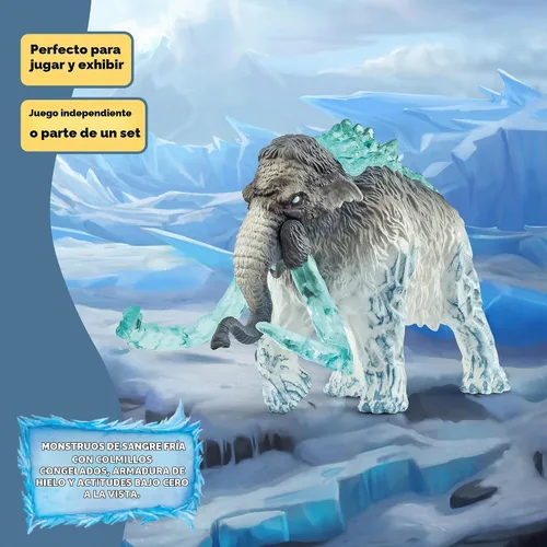 Vista 7 de Schleich Eldrador - Figura de juguete de mamut escarchado - Niños a partir