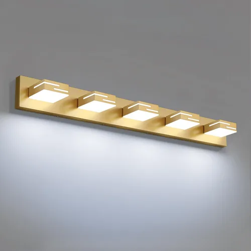 Vista 36 de Lámparas LED modernas para tocador de baño, 2 luces regulables de 15 pulgadas, color negro mate, para accesorios de iluminación de baño sobre