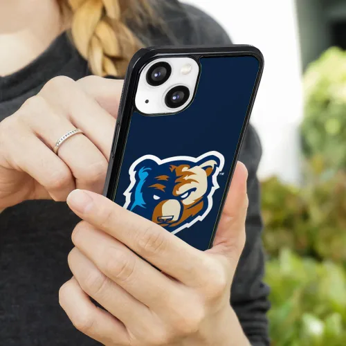 Vista 5 de Bob Jones University Primary Logo Protective Slim Fit Plastic Bumper Case iPhone 13 (Fits 6.1 Inch Display)