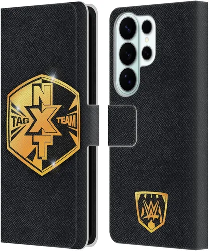 Vista 301 de Head Case Designs Officially Licensed WWE Cruiserweight Champion Title Belts Leather Wallet Case Compatible with Samsung Galaxy A07 4G Campeón